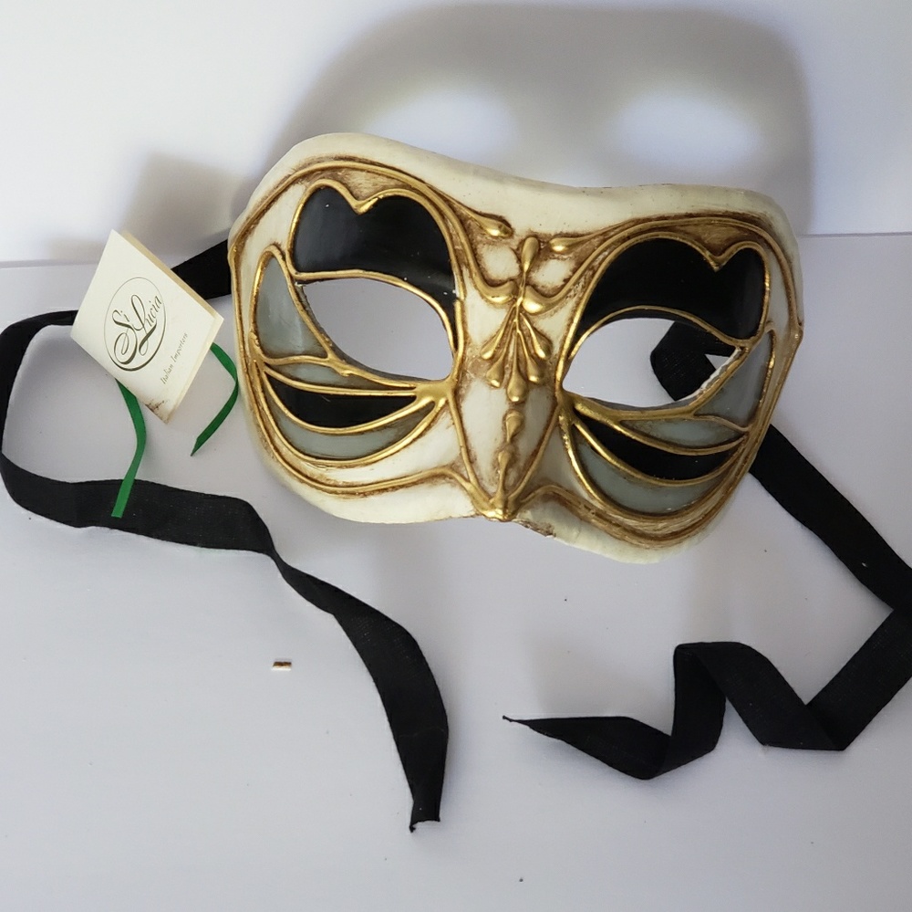Vintage Venetian mask-(handmade in Italy)